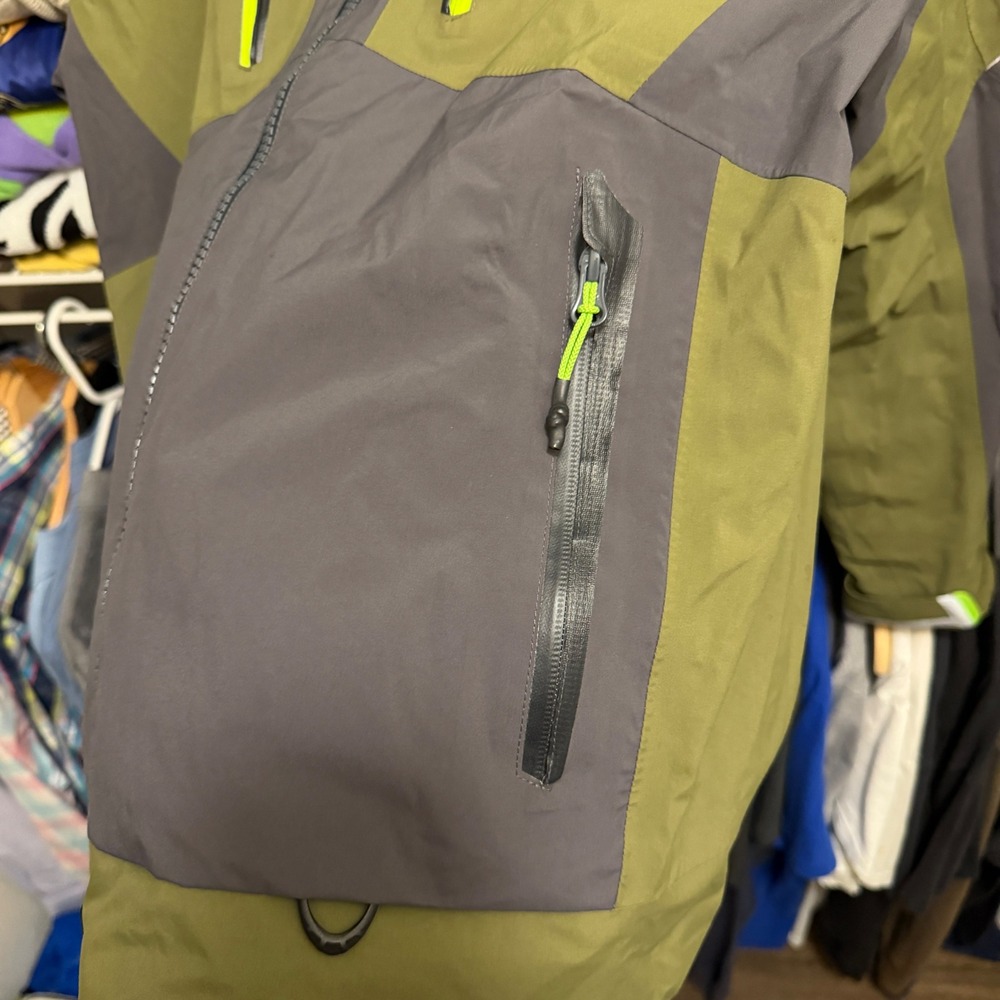 Bass Pro Shops Jacket Mens M Green Guidewear Gore-Tex Fishing Rain Parka Hooded - Picture 9 of 16